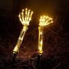 2PC Solar Powered Ghost Hand Ground Plug-in Stake Light Outdoor Waterproof LED Garden Light Horror Decoration Lamp For Halloween