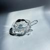 Lucky turtle ornament, crystal glass magical turtle statue light-catcher, Christmas gift mysterious power home office decoration