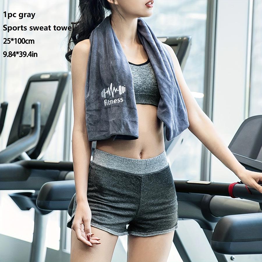 

Cross-Border Soft, Absorbent, and Breathable Sports Towel with Label - Ideal for Sweating and Sports Activities Sweat Towel 25*100 темно-серого