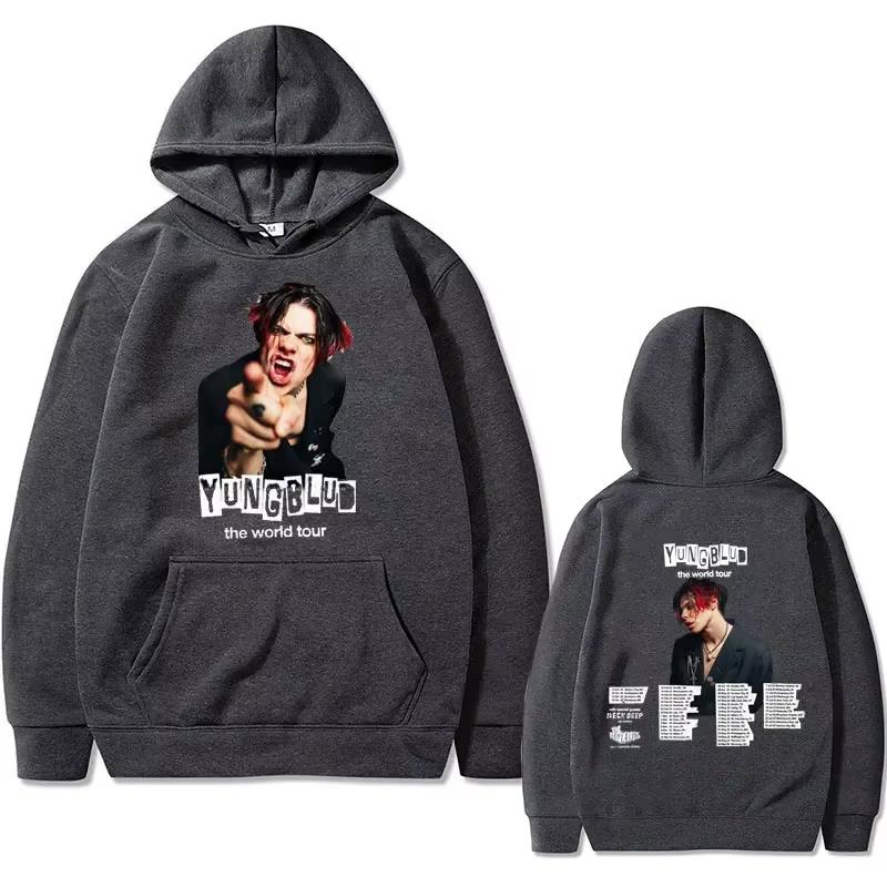 Rock Singer Yungblud 2025 World Tour Hoodie Autumn Winter Male Vintage Hooded Sweatshirts Men Women Fashion Oversized Hoodies