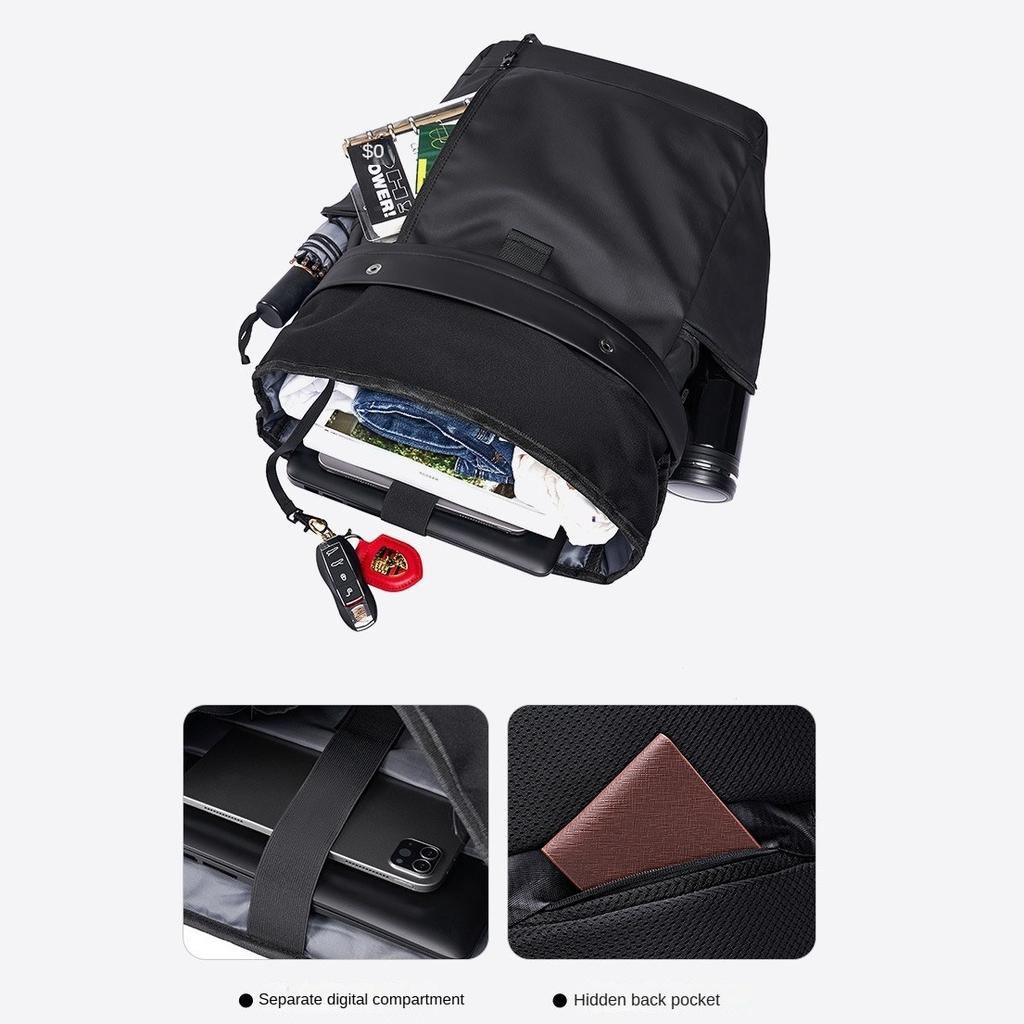 Men's High-end Fashion Computer Bag Student School Bag Large Capacity Waterproof Oxford Cloth Men's Backpack
