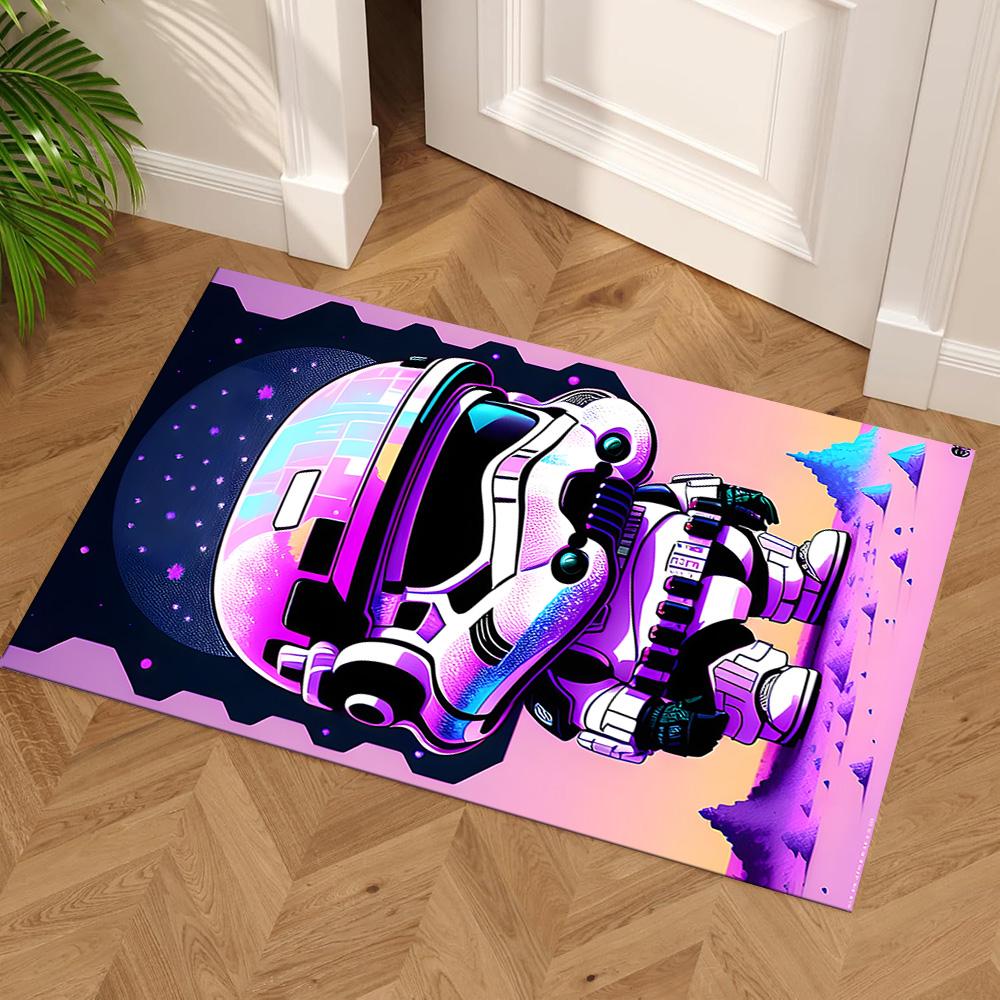 Star Wars Carpet Perfect for Foyer Dining Room Living Rooms Bedrooms Anti-slip Rug Anime Office Decor Birthday Christmas Gift