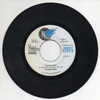 7inch Record ELEPHANT MAN / SCREECHIE JOE - Impersonator / How? NONE Studio 2000 2001 Jamaica Reggae, Ska & Dub Used