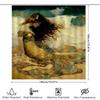 Seashell Mermaid Bath Shower Curtain Waterproof Decorative Fabric Home Decoration
