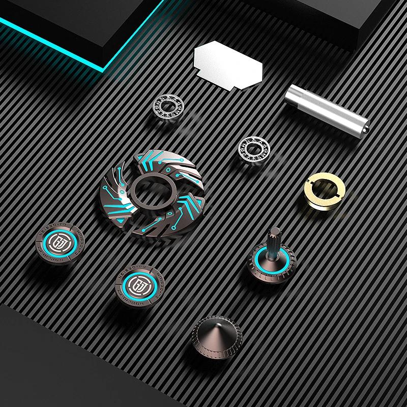 ADJUDICARE Jucării Fidget Giroscop de Vârf de Deget Multifuncțional Luminos Toate din Metal Copii Antistres Rotație Durabilă Hand Spinner FLACĂ