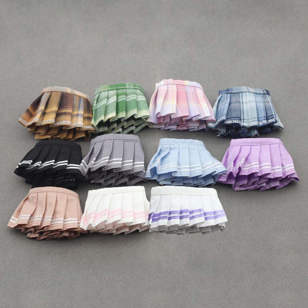 For 17cm Labubu Doll Fashion Striped Skirts Doll Clothes Color Match Dolls Accessories Cute Decoration Little Clothes