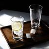 1pcs Creative Nordic Water Cup Classical Whiskey Glass Thick Bottomed Glass Juice Beverage Cups Bar Transparent Cocktail Glass