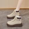 Large cotton shoes winter velvet thickened short boots sub-zero boots fur integrated snow boots