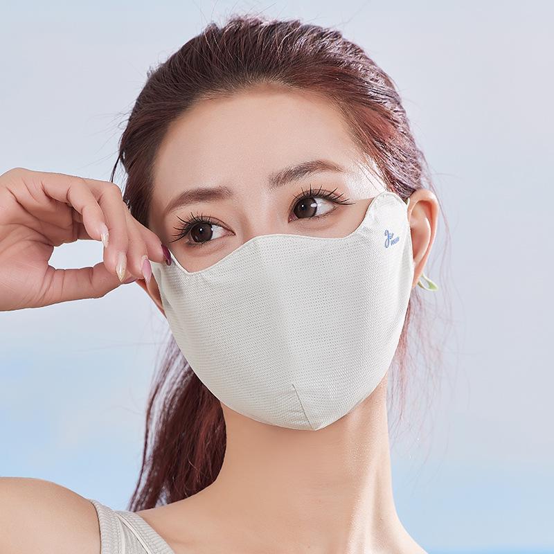 3D Nahtlose Sommer-Sonnenschutzmaske mit Abdeckung der Augenwinkel und Atmungsaktivem, Gesichtsformendem Design.