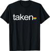 Taken Rainbow Heart LGBT Pride Casual Cotton Crewneck Graphic Tee for Men Women
