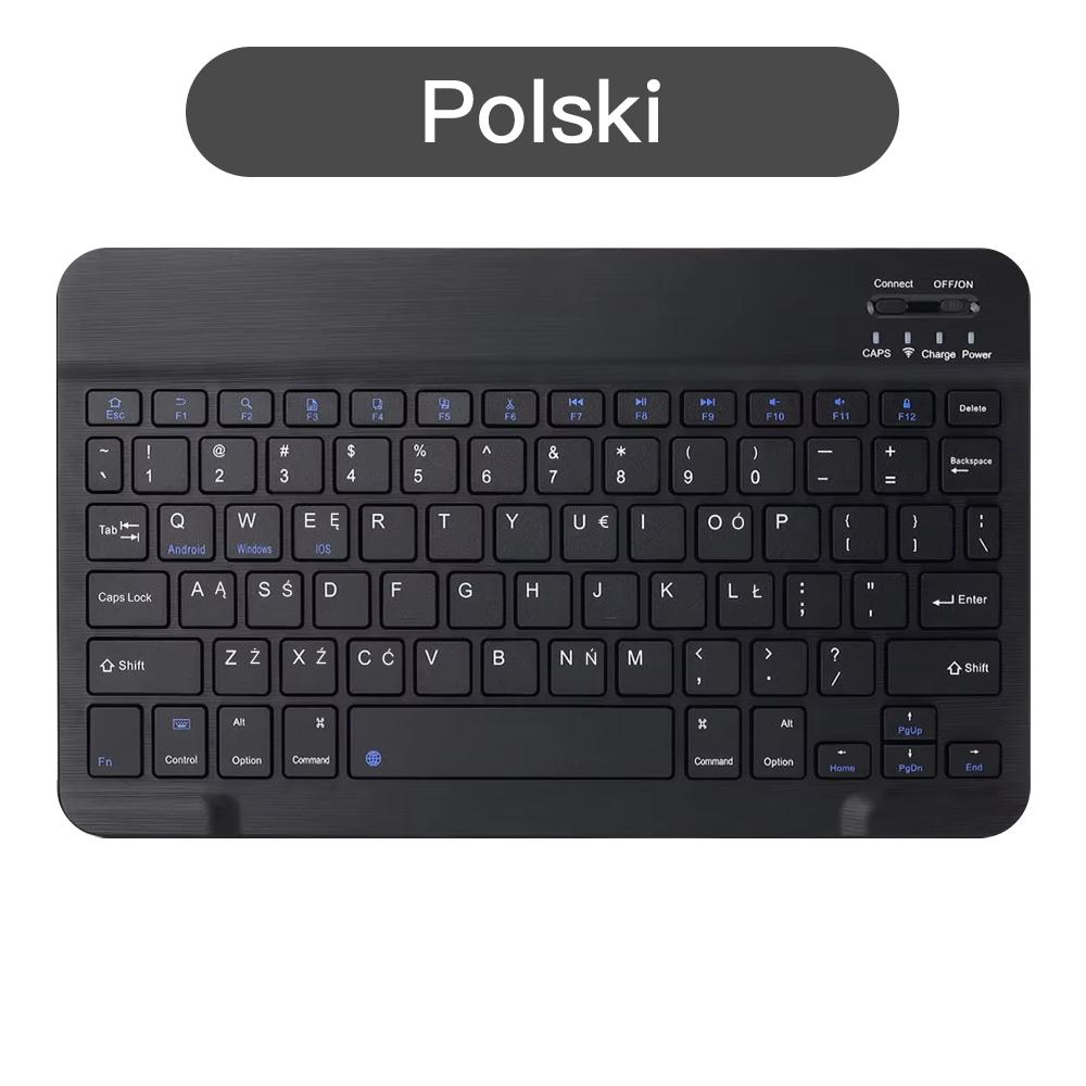 Spanish/English Bluetooth Keyboard 10 Inch for iPad Air 4 5 Pro Wireless Rechargeable Keyboard for Phone Tablet Laptop Universal