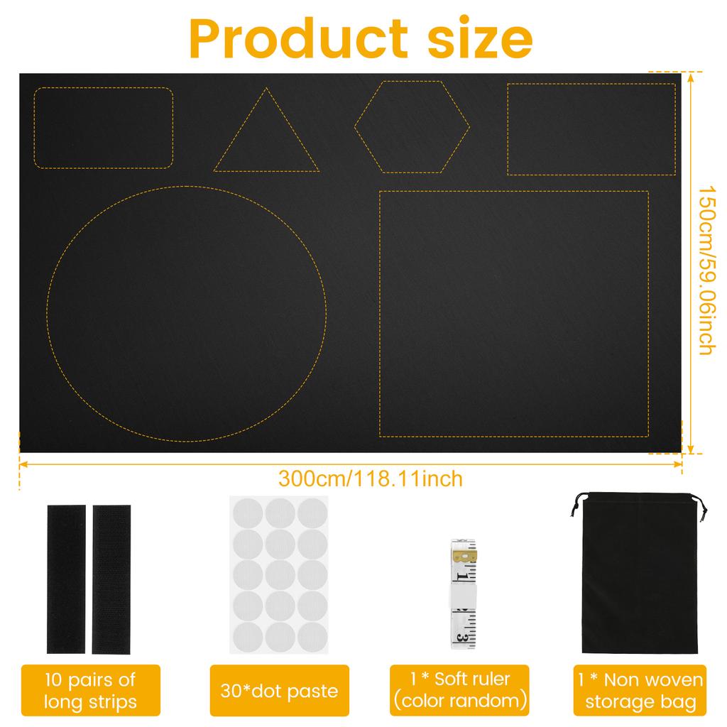 100% Blocking Curtain Self-adhesive Privacy Protection Opaque Window Sticker DIY Thermal Insulated Black Window Covering NEW