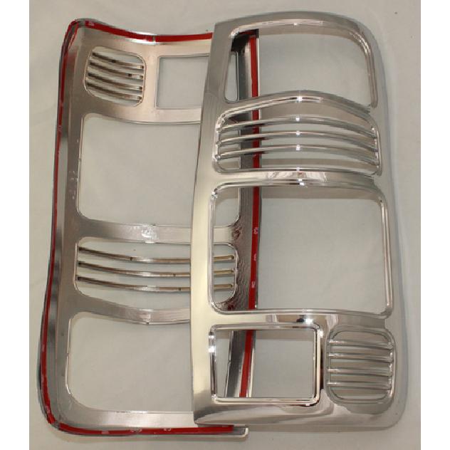 Rear Tail Light Lamp Cover Trim For 90-97 Toyota Land Cruiser FJ80 LC80 Chrome