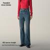 PEACEBIRD Women's High-Waist Wide-Leg Straight Jeans