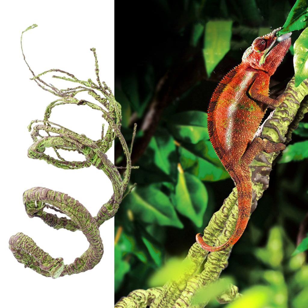 Natural Lookings Artificial Vines For Reptile Glass Tanks Terrarium Landscape Vine for Pet Climbing Weather Resistant