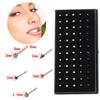 60Pcs 20G Stainless Steel Nose Ring Ear Bone Needle Stud Body Piercing Jewelry