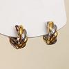 PONYKISS  Sterling Silver Minimalist Twisted Round Hoop Earrings for Women Trendy Fine  Light Luxury Accessories