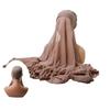 Elegant Draping Chiffon Scarf For Women Head Scarf Wrap With Natural Fall Enhances Style In Prom And Casual Event