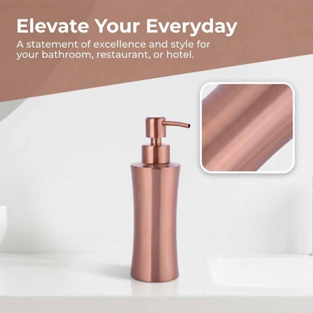 Rose Golden Soap Lotion Dispenser Liquid Dispenser  Bathroom Kitchen Sink Washroom Shower