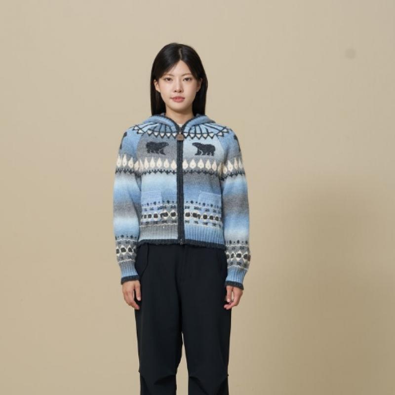 Gradient Nordic Cardigan  Blue 