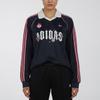 Adidas Originals Jersey Loose Fit Sports Polo Long Sleeve T-Shirt Women Tops KY2020