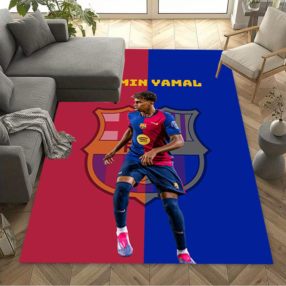 Yamal's Barcelona Debut Floor Mat Design for Study room Playrooms Dining Room Hallway Anti-slip Rug Office home decor Best for Christmas