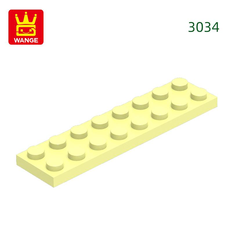 Non-Toxic 44Pcs/Lot 3034 2X8 Foundation Board Building Blocks Moc Basic Components Part Compatible With Bricks Children Toy Gift Box