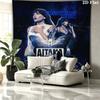 Aitana Custom Name Wall Tapestry Aesthetic Wall Hanging Printed Fabric Blanket Decorative Tapestries for Bedroom Living Room Home Decor
