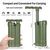 Compact 0.01 Micron Camping Water Filter Portable Survival Purification Pump Outdoor Emergency Filtration Clean Water Tool