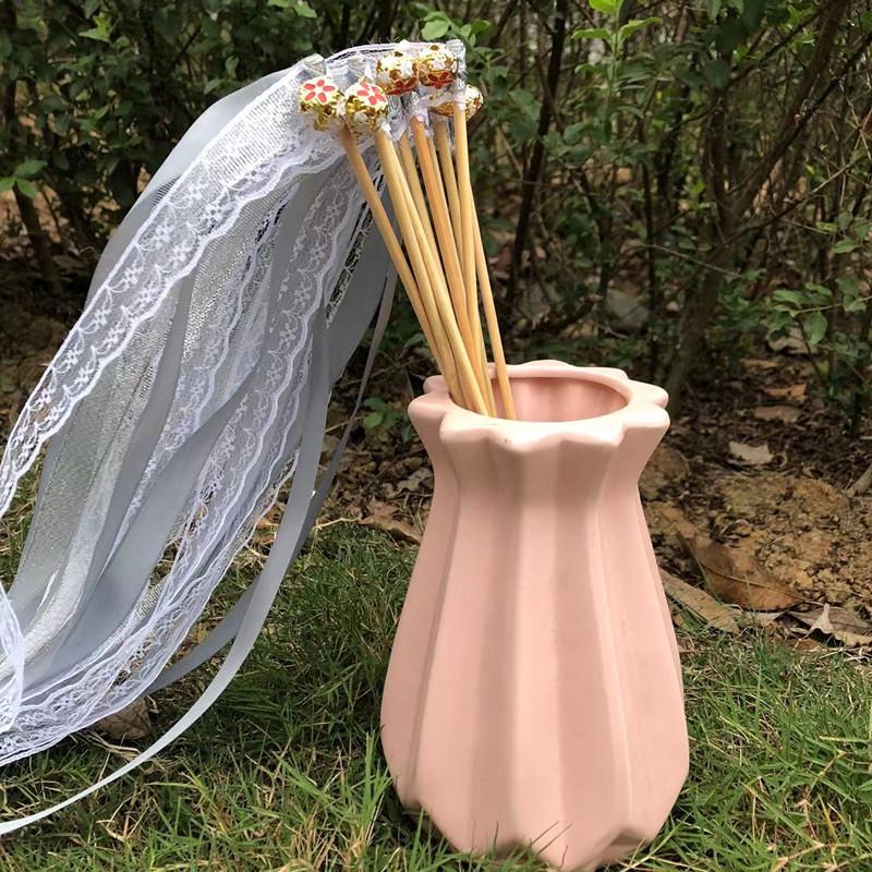 

Multicolor Fairy Ribbon Wand: Magic Pull-Flower Decoration for Weddings, Festivals, and Kids Parties
