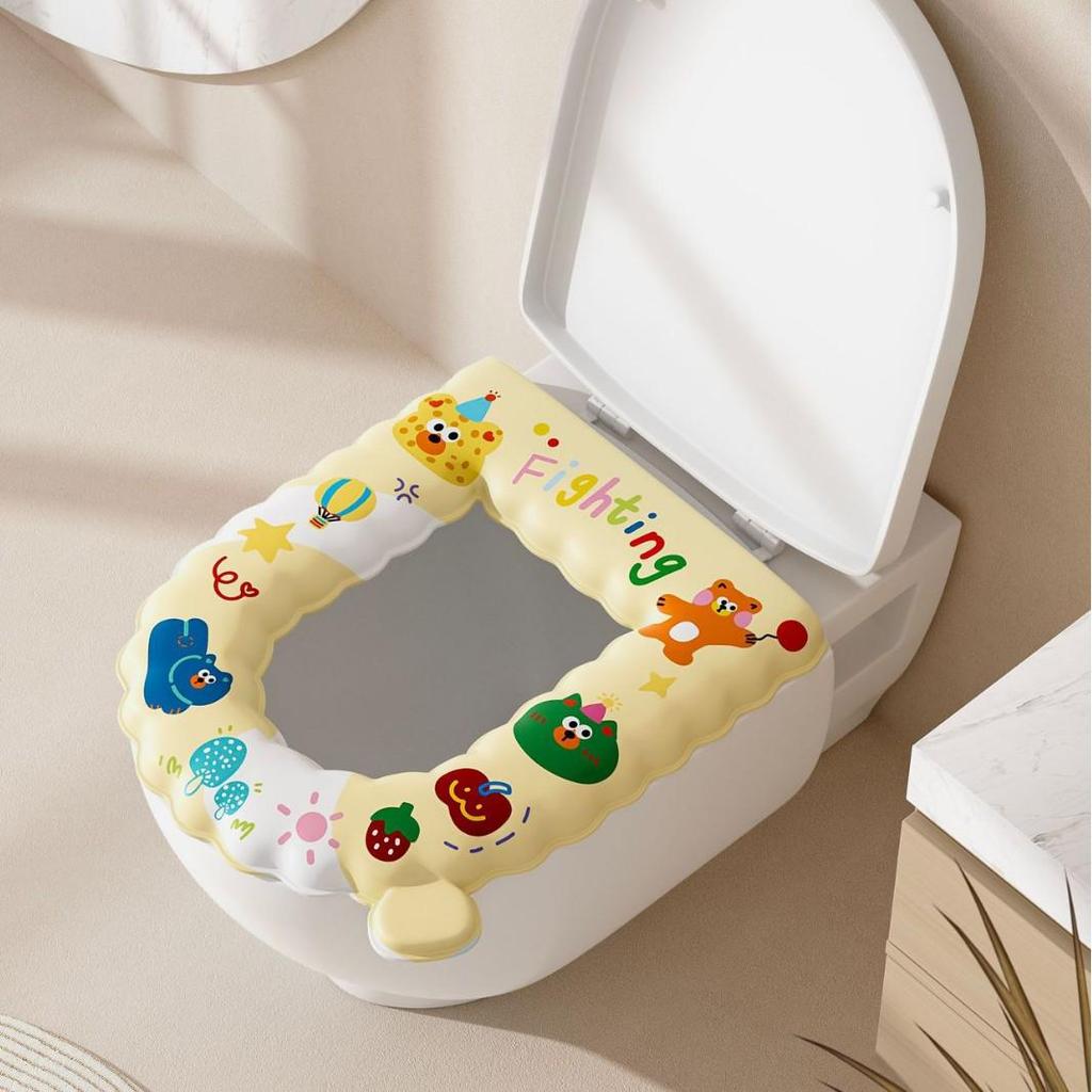 Silikon-Schaumring Universeller WC-Sitzbezug - Waschbares Kissen für alle Jahreszeiten