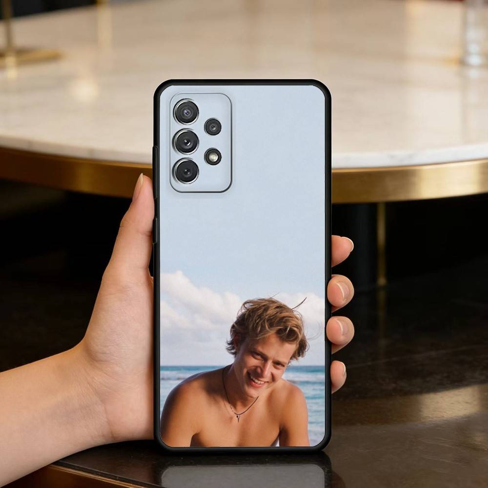 

JJ M-Maybank Soft Silicone Black Cover Phone Case For Samsung Galaxy A73,A72,A71,A70,A53,A52,A51 Samsung a12