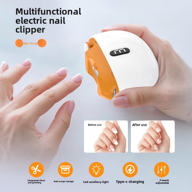3 Use Trimmer Nail Sharpener Electric Nail Clipper Household Automatic Manicure Device Children's and Elderly Nail Clippers