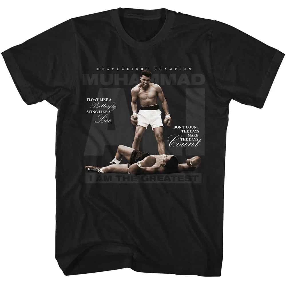 Muhammad Ali - I Am The Greatest - American Classics - Black Solid Adult Short S XXL