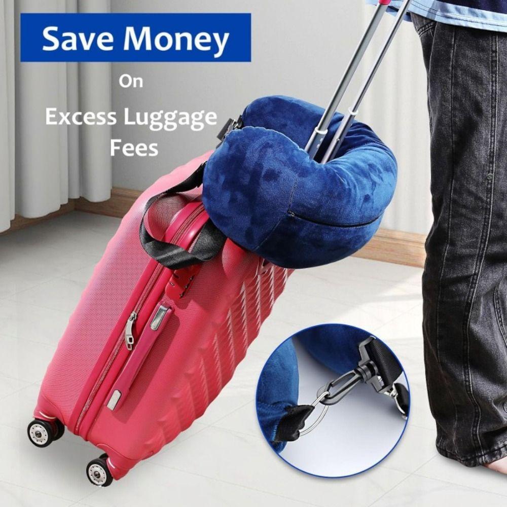 Waterproof Fillable Pillow Portable Cervical Pillow Space Saving Storage Bag  Airplane Travel