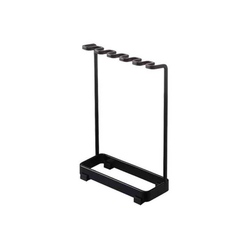 Bathroom non-perforated stainless steel attached razor holder Stand-alone black