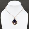 Faceted Blue Sapphire Copper Pendant Excellent Quality Gemstone Pendant Copper Jewelry Handmade Pendant Jewelry For Gifts Amazing Pendant
