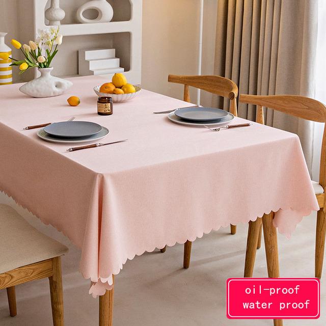 Rectangular Tablecloth Oil -Proof Waterproof Antifouling Cover Outdoor Dining Table Cloth