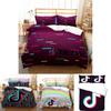 Luxurious Tiktok Pattern Duvet Cover Set With Pillowcase For Comfortable Sleep