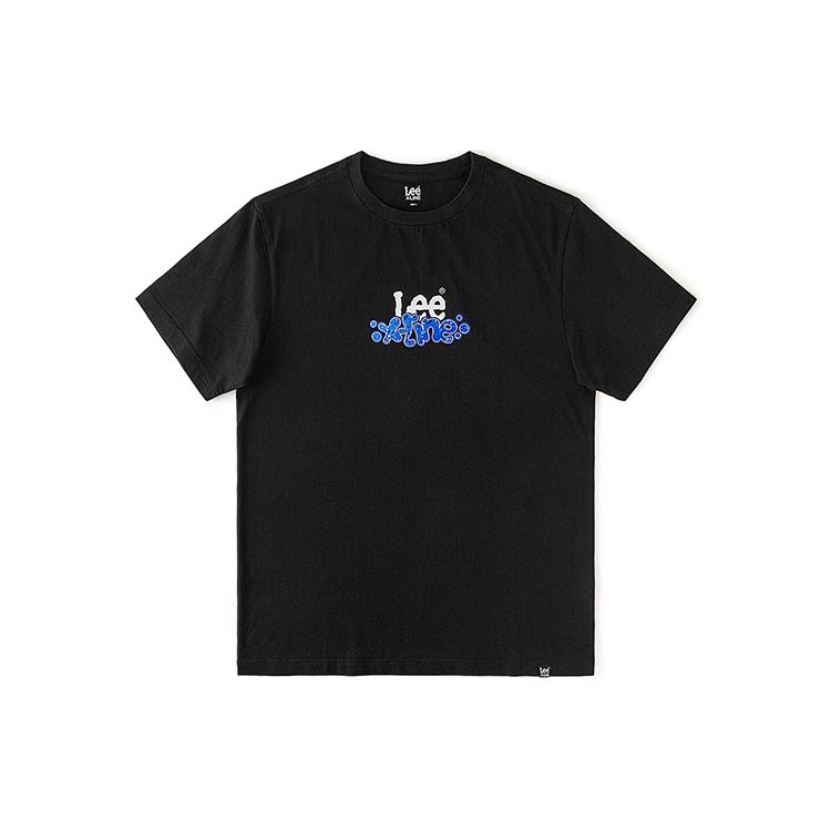 Lee T-Shirts Men's Black Crew Neck Moderate Straight Fit LMT0081264LE00FK11000