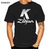 Zildjian K Percussion Drums Cymbal Logo Mens Black TShirt Cotton Printed Short Sleeves Funny Graphic Tee Shirt
