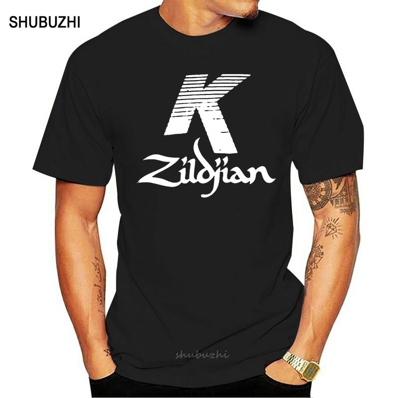 Zildjian K Percussion Drums Cymbal Logo Mens Black T-Shirt Cotton Printed Short Sleeves Funny Graphic Tee Shirt S разноцветный