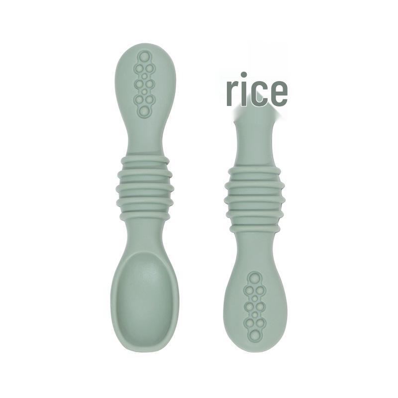 Food-Grade Silicone Baby Cereal Spoon Set for Complementary Feeding