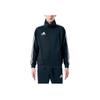 adidas Vintage Sports Side Stripe Stand Collar Jacket, Unisex Fashion Long Sleeve Daily Casual Versatile Black Outerwear TR30JT-BW