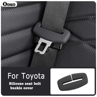 For Toyota Camry Sienna LandCruiser Granvia Corolla Interior Accessries2/4 Piece Car Seat Belt Silicone Protective Cover Trim