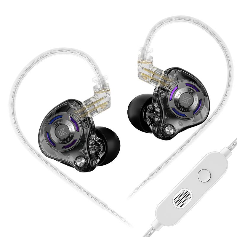 KZ Gale Esports-grade Dual-mic Gaming Earphones Wired Headphones Upgraded To Bluetooth Improved Bass Headset In Ear HiFi Earbuds