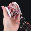 1Meter Stainless Steel Mix Color Plastic Flower Satellite Beaded Chains for Jewelry Making DIY Necklace Bracelet Accessories