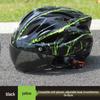 Unisex Mountain Biking Helmet with Magnetic Buckle & Goggles