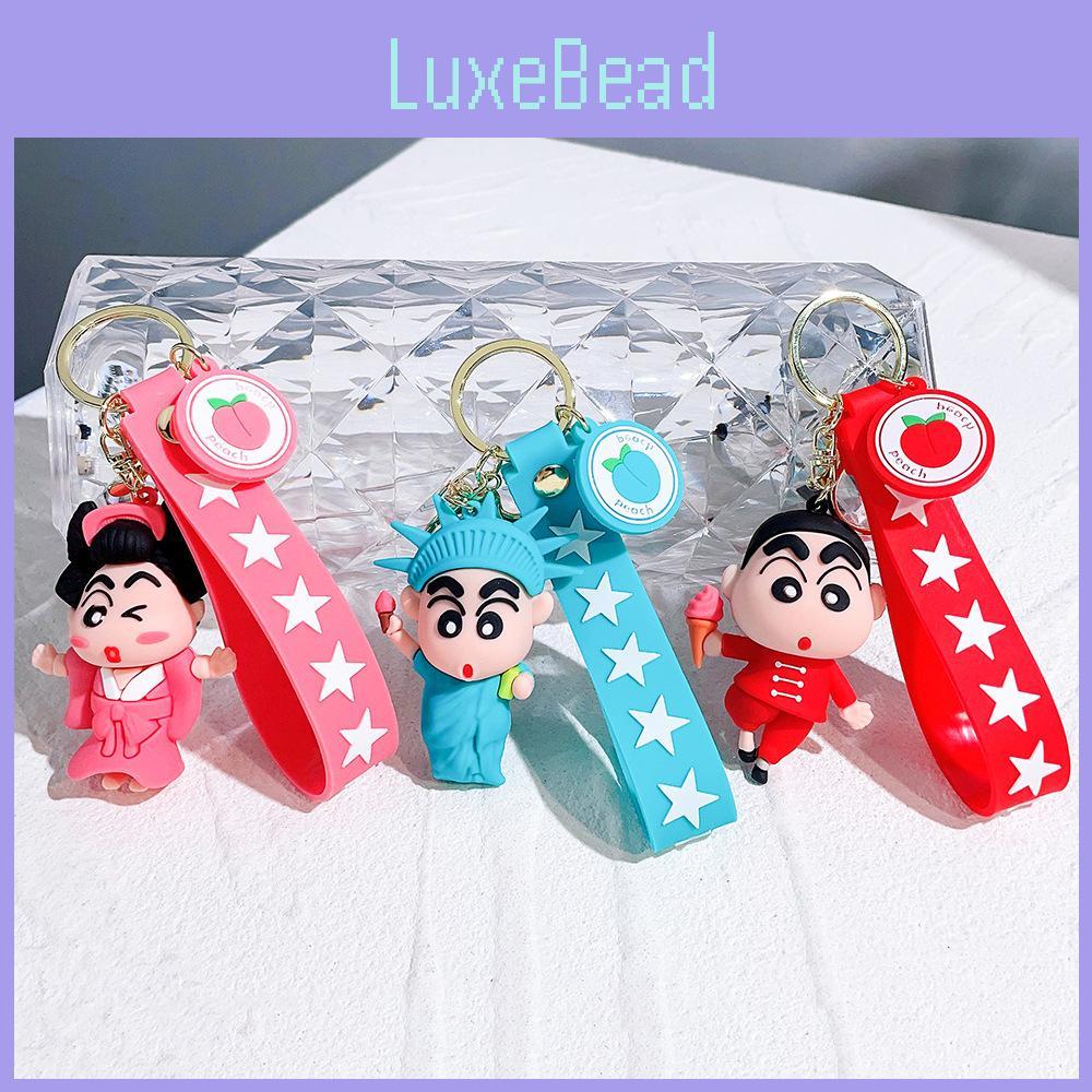 Crayon Shin-chan Pvc Keychain Cute Silicone Figure Keyring Birthday Gift