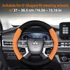 Cwnqah1 Cwmvjg1 Suitable for Mitsubishi Breathable Leather Matte Carbon Fiber Texture Steering Wheel Cover, Suitable for Outlander Phev Sport Eclipse